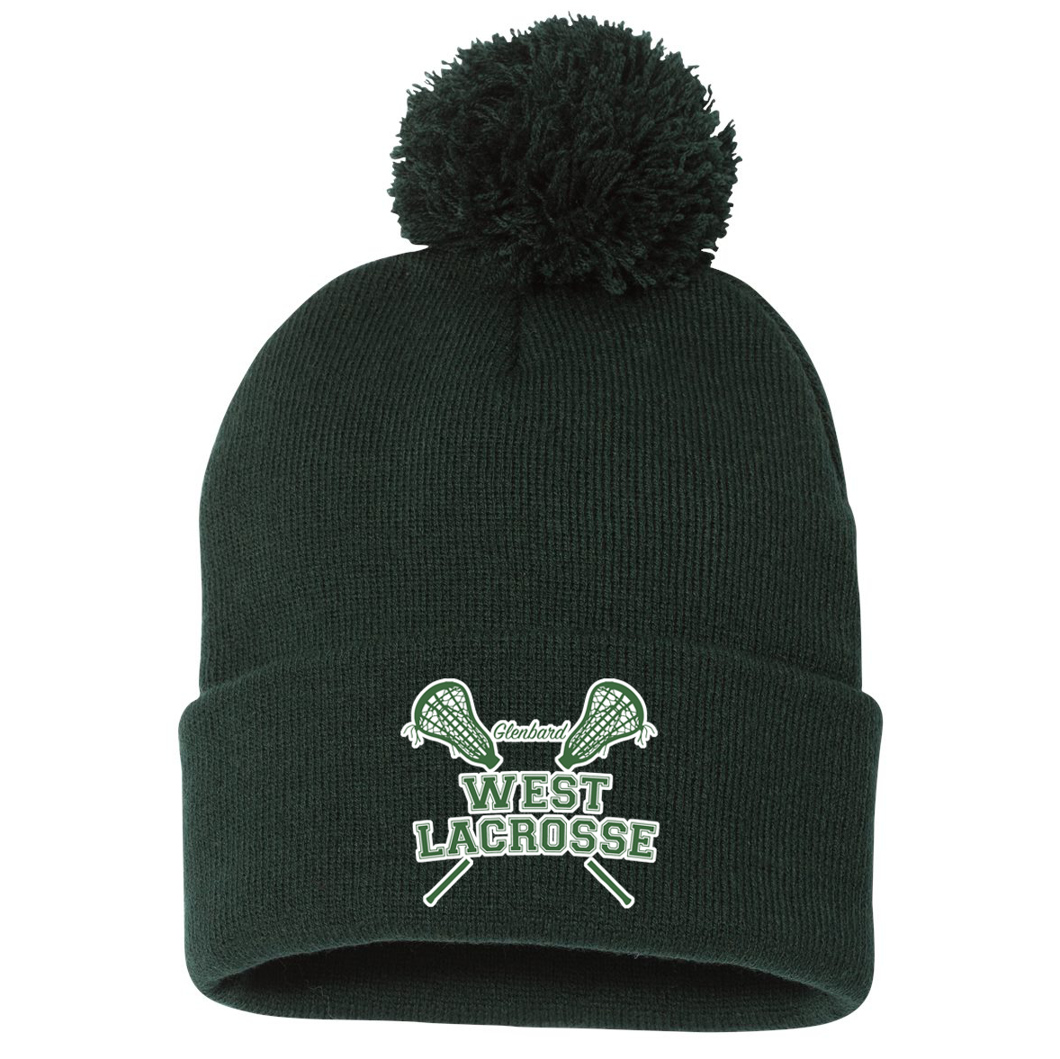 Glenbard West Lacrosse Pom-Pom Beanie