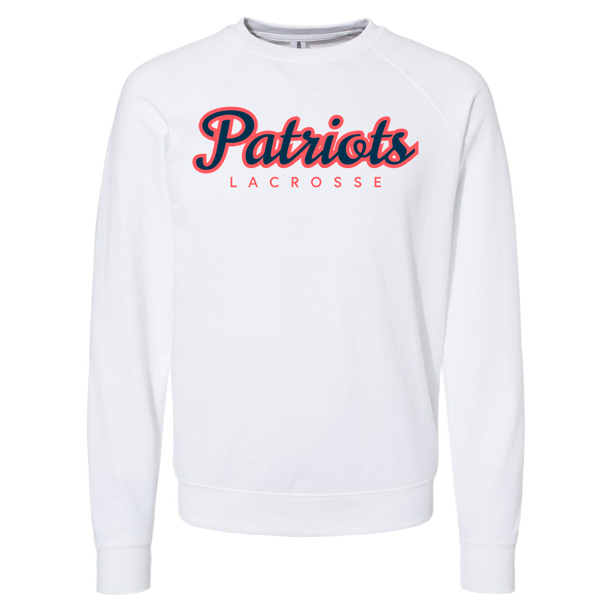 Augusta Patriots Lacrosse Club Icon Lightweight Loopback Terry Crewneck Sweatshirt