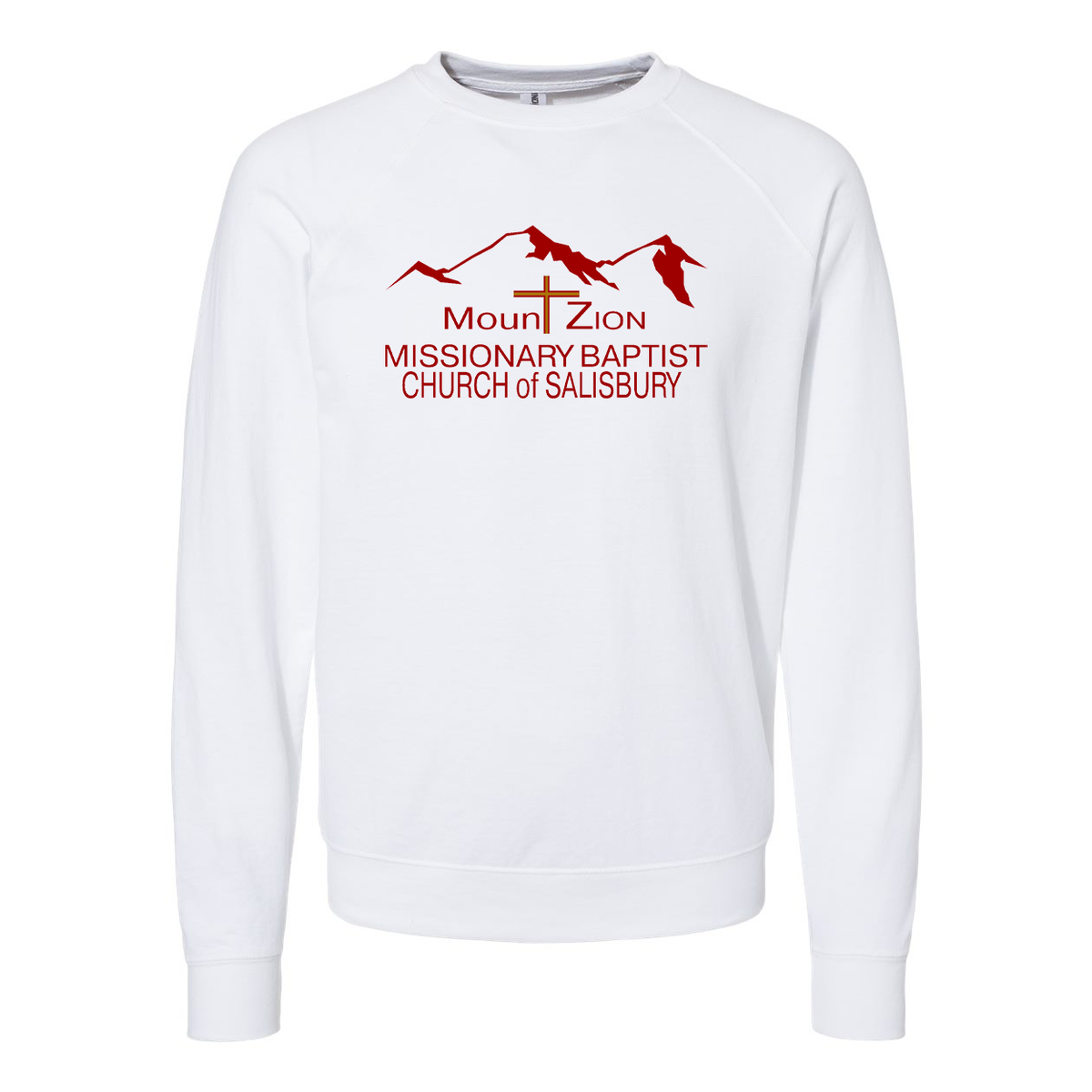 Mount Zion Missionary Baptist Church Icon Lightweight Loopback Terry Crewneck Sweatshirt