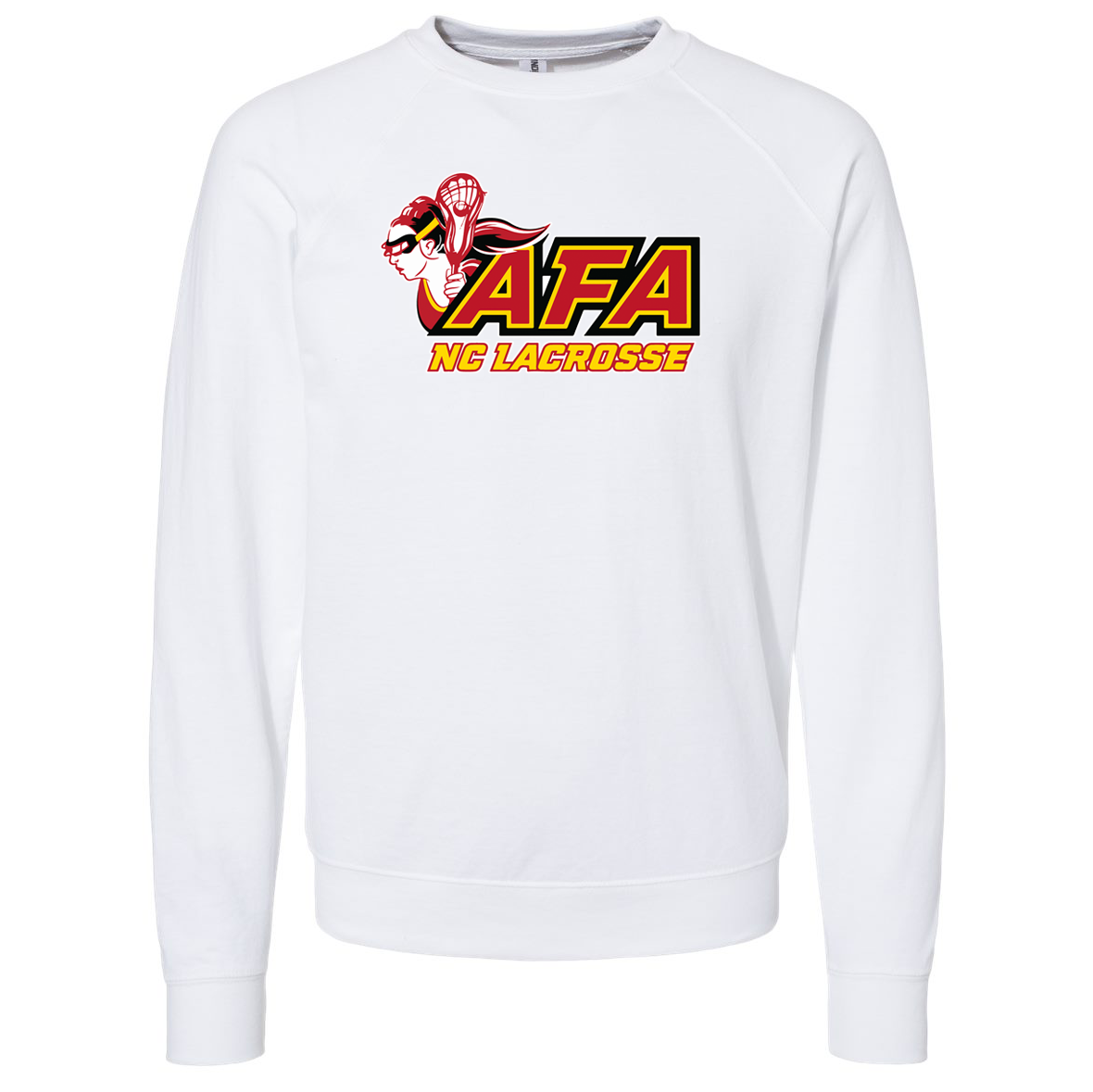 AFA Lacrosse Icon Lightweight Loopback Terry Crewneck Sweatshirt