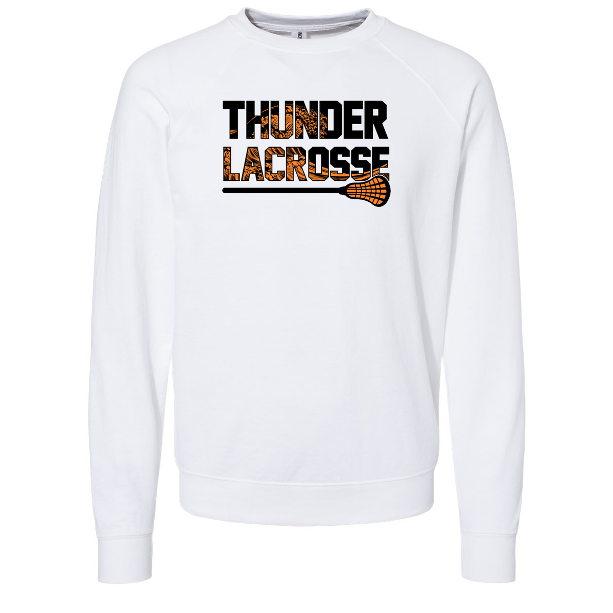 Jersey Thunder Lacrosse Icon Lightweight Loopback Terry Crewneck Sweatshirt