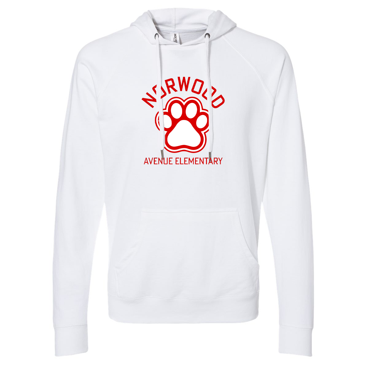 Norwood Ave. Elementary School Icon Lightweight Hooded Sweatshirt