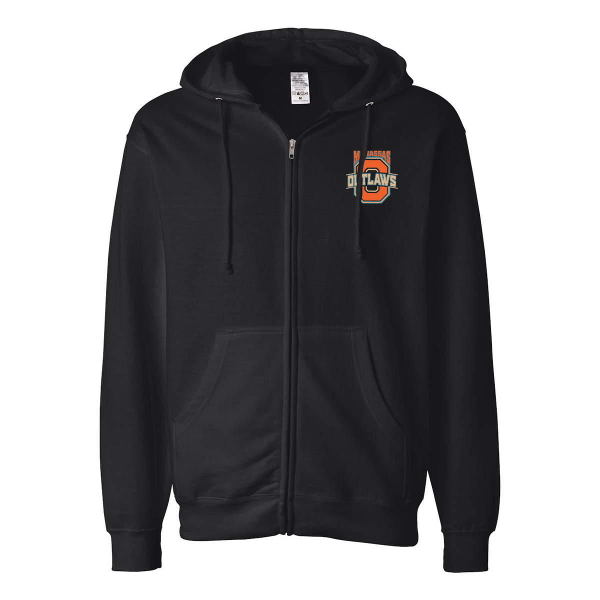 Manassas Outlaws Football Full Zip Hoodie