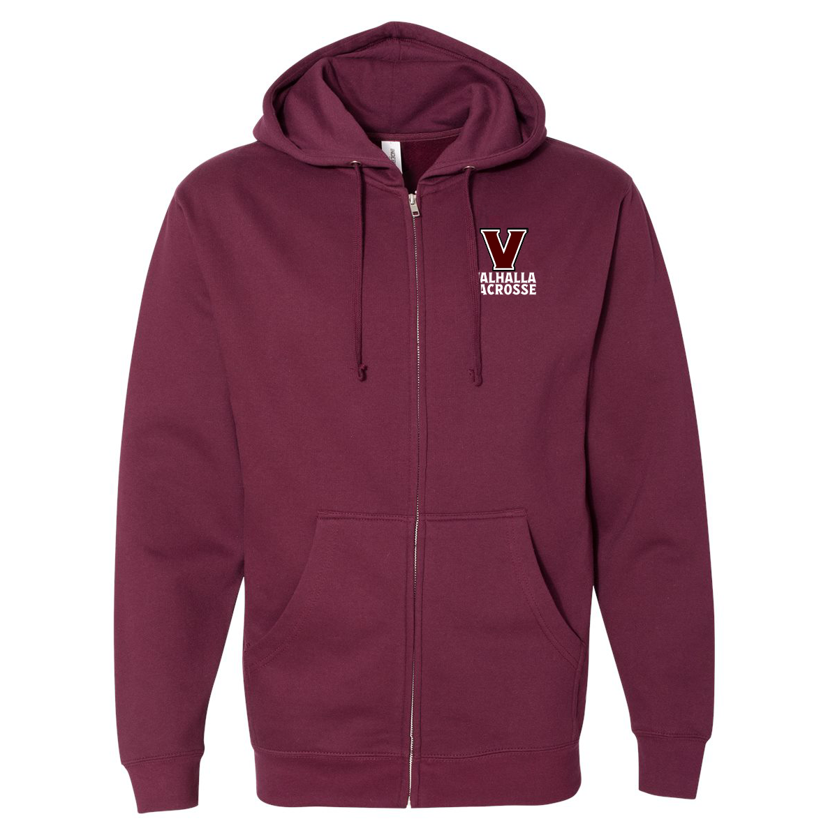 Valhalla Vikings Lacrosse Midweight Full-Zip Hoodie