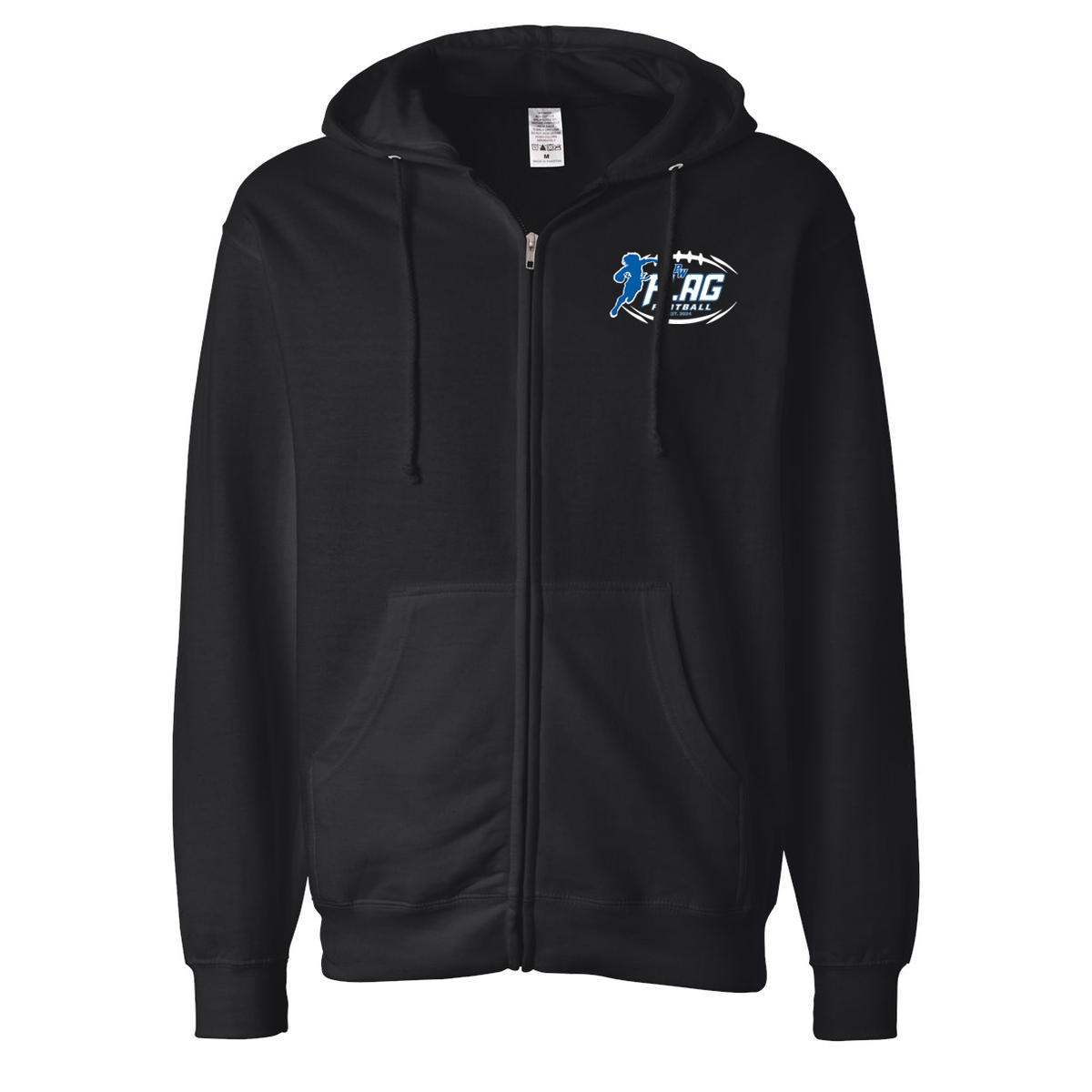 Port Washington Flag Football Midweight Full Zip Hoodie