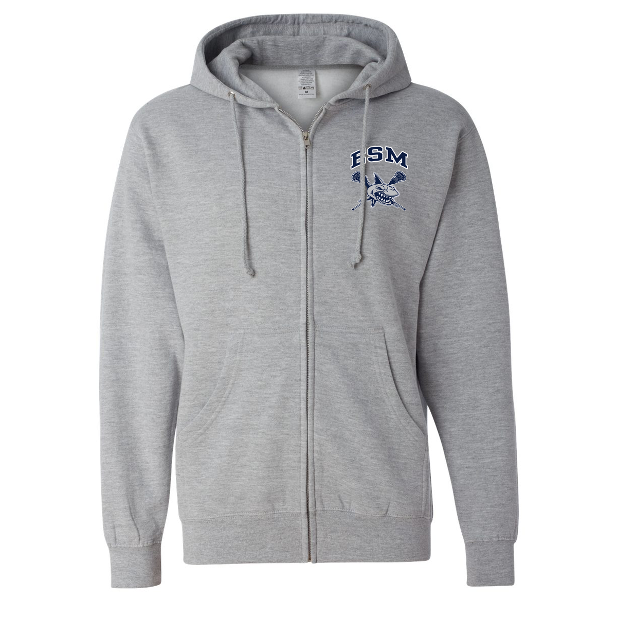 ESM Sharks Lacrosse Full Zip Hoodie