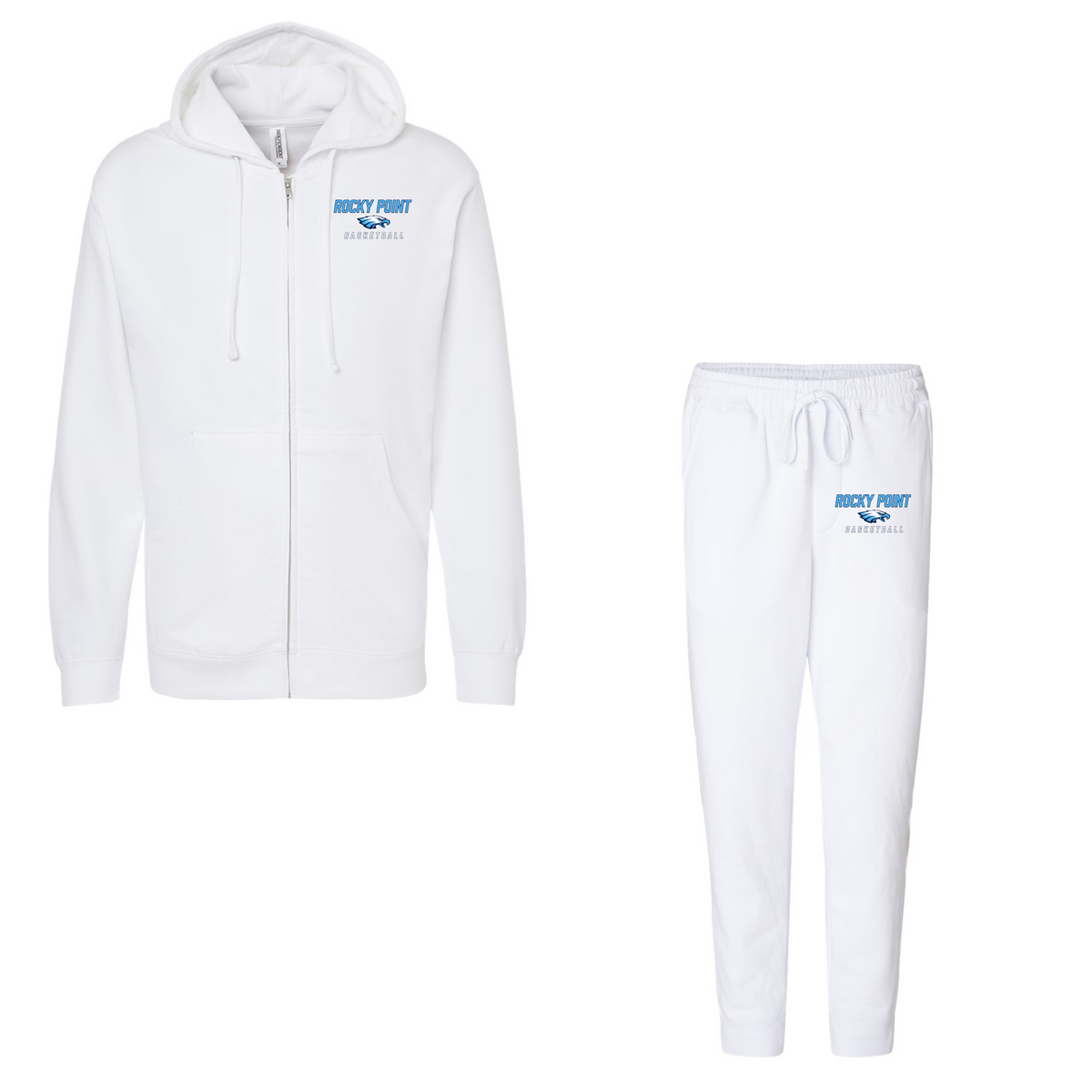 Rocky Point Varsity Basketball Full-Zip Hooded Sweatsuit