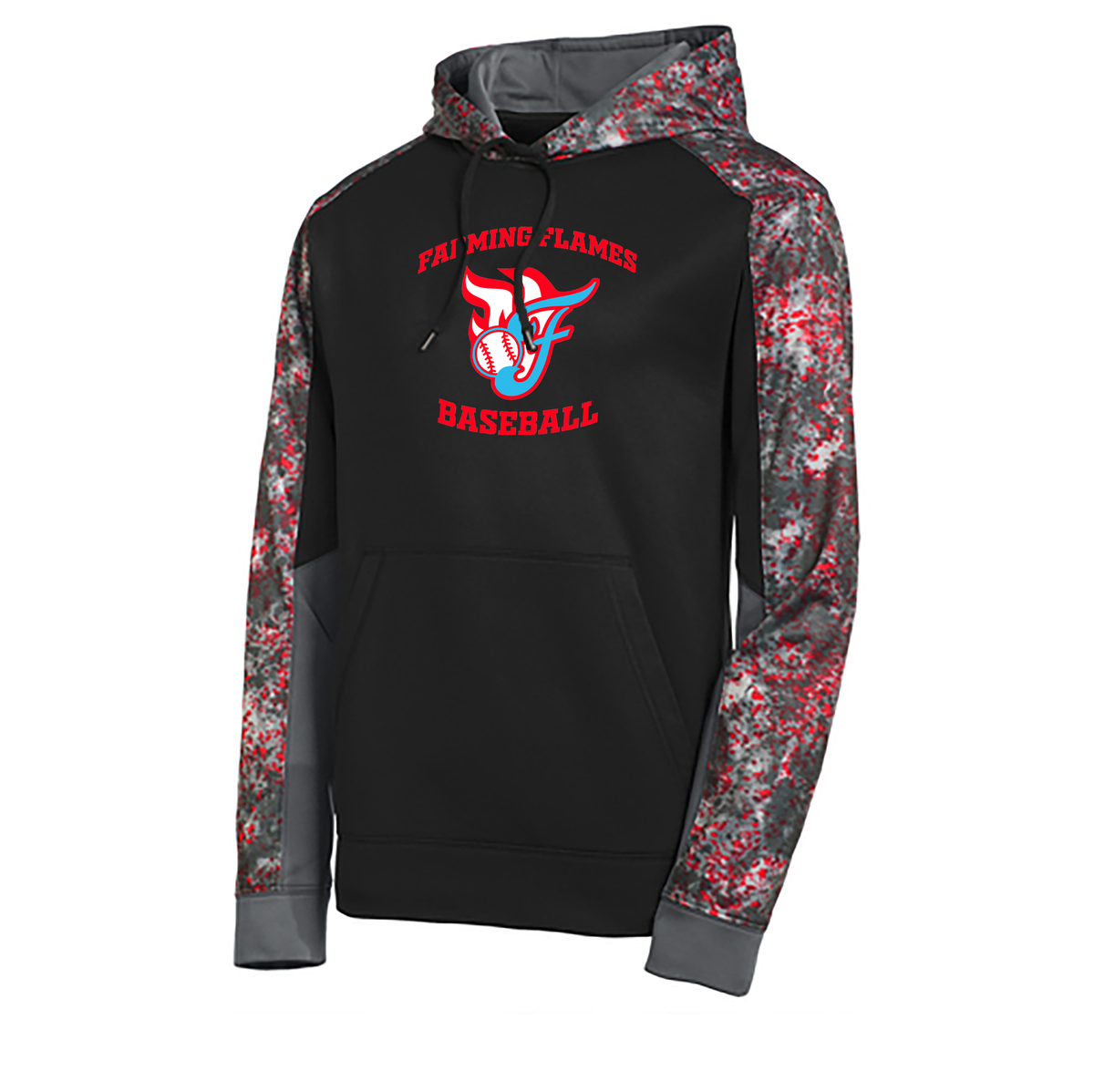 Farming Flames Baseball Club Mineral Freeze ColorBlock Hoodie