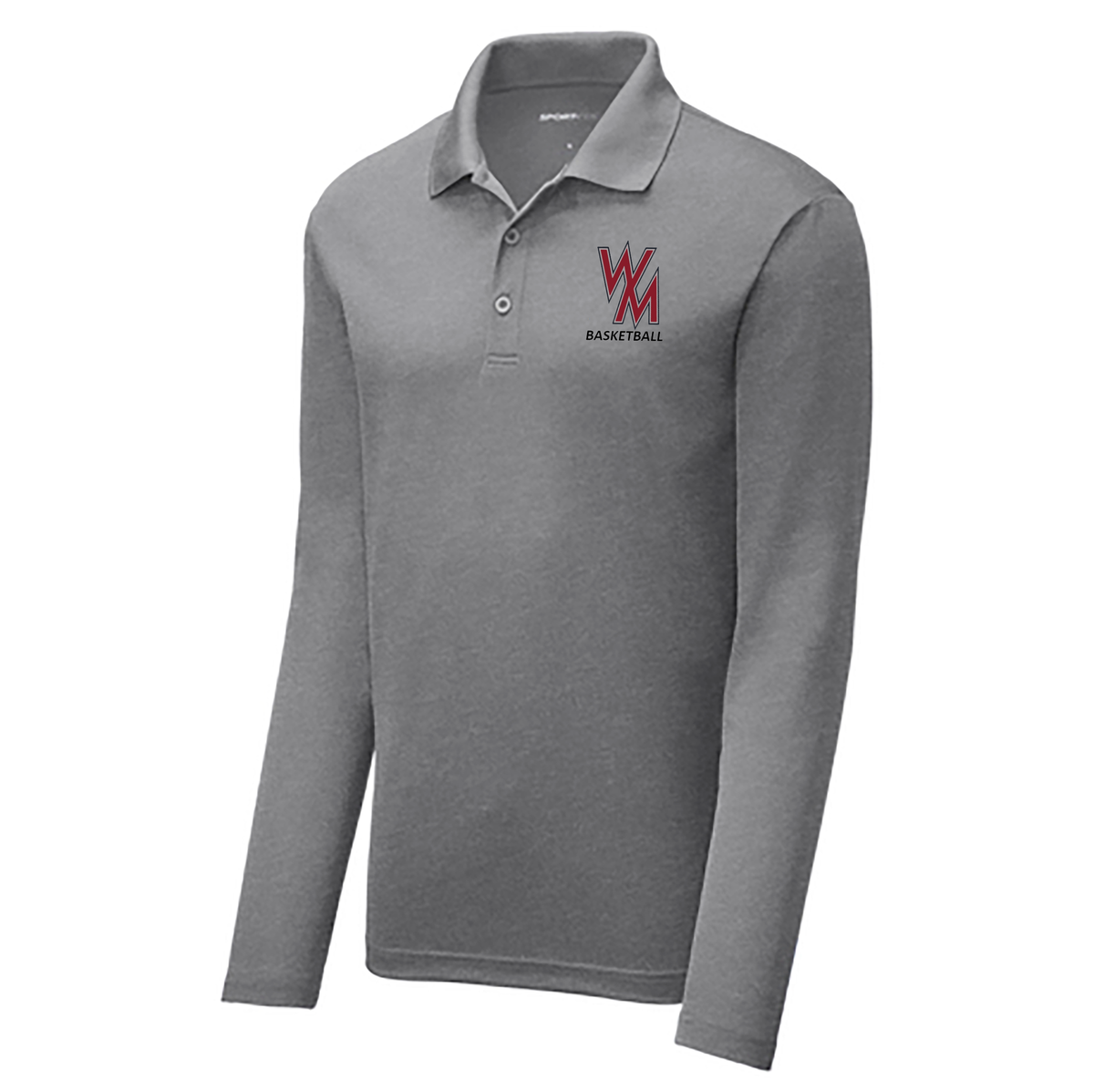 Winters Mill HS Basketball Posi-UV Pro Long Sleeve Polo