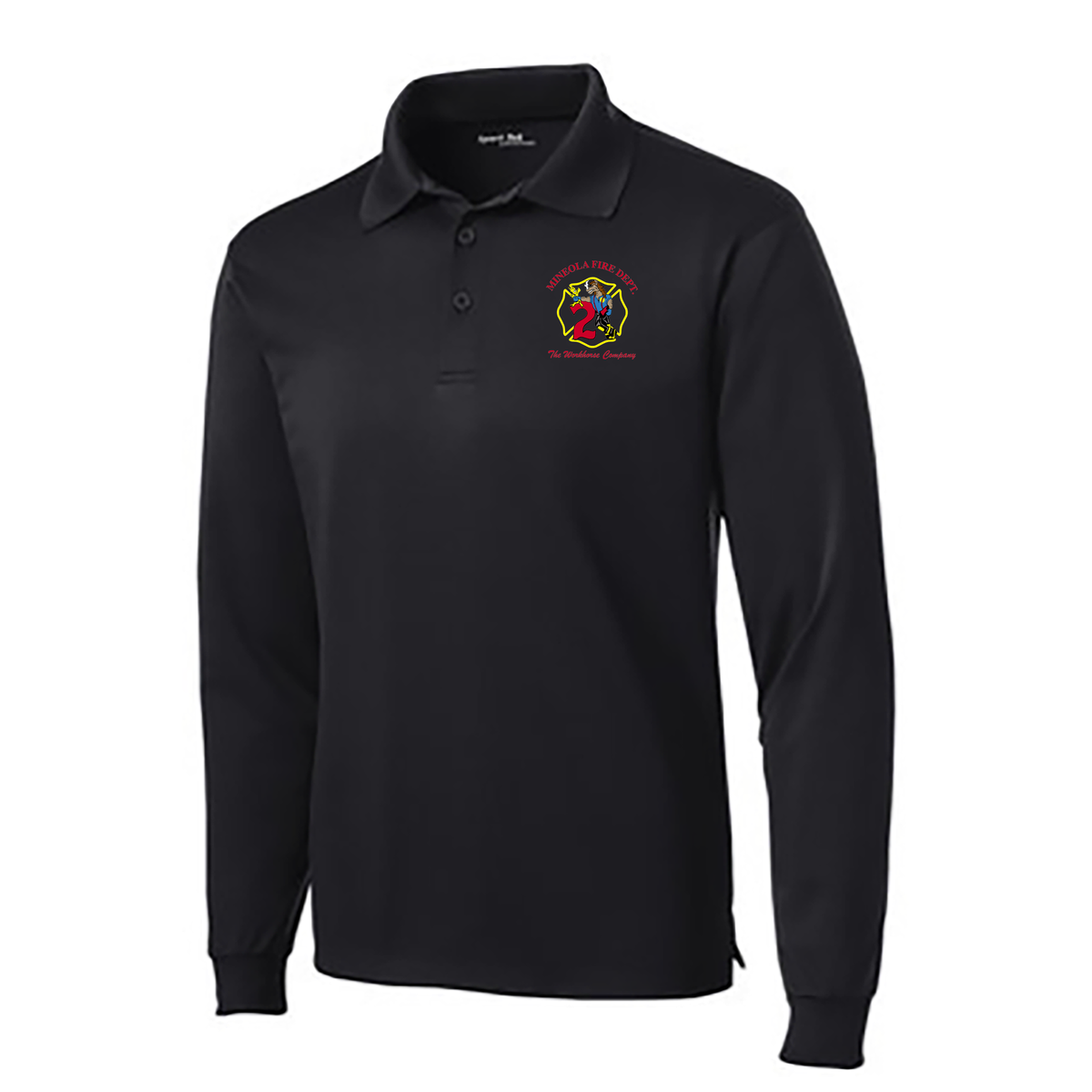 Mineola Fire Dept. Long Sleeve Micropique Sport-Wick Polo