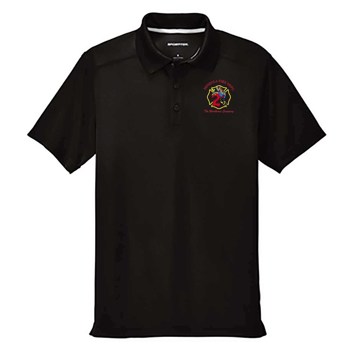 Mineola Fire Dept. PosiCharge Micro-Mesh Polo