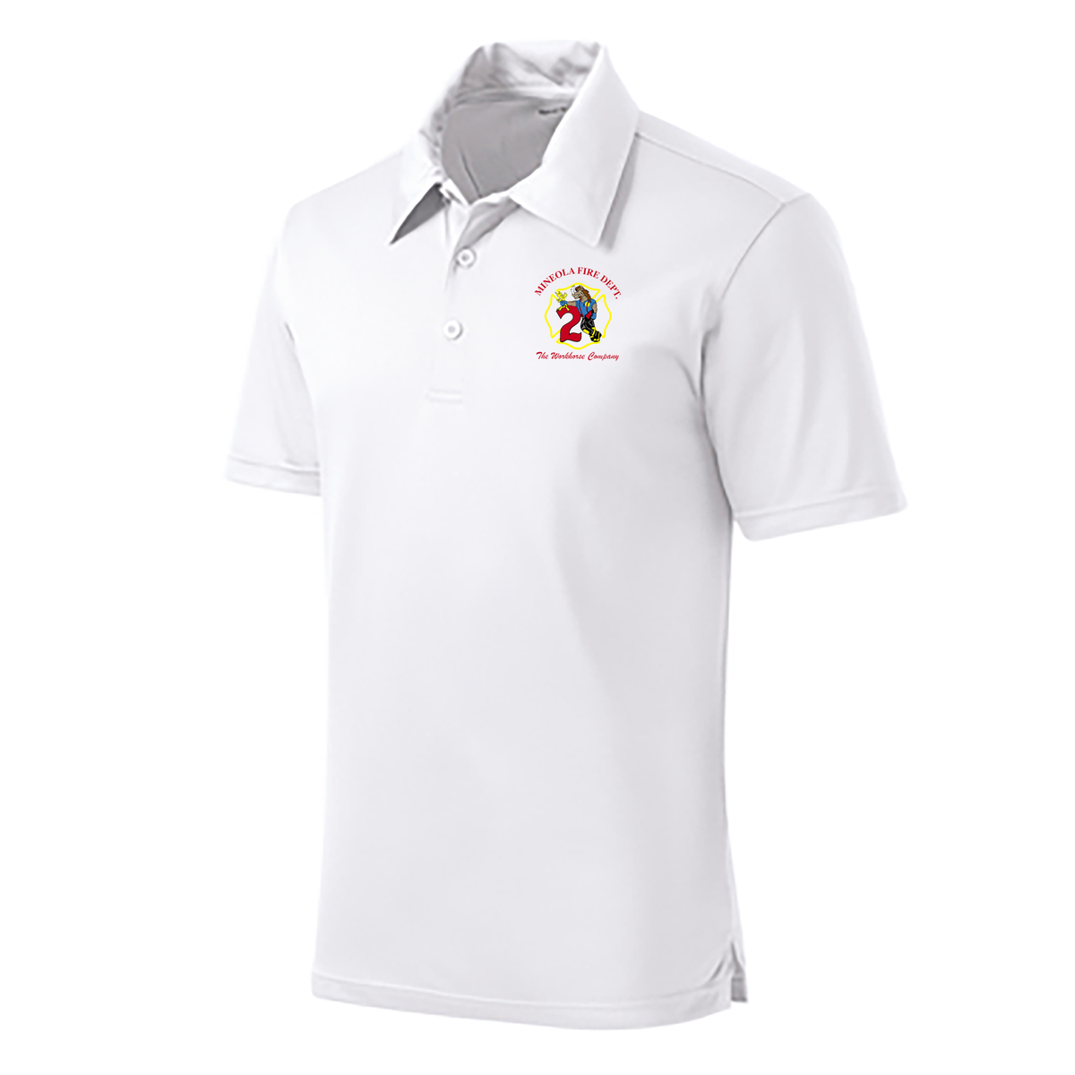 Mineola Fire Dept. PosiCharge Active Textured Polo