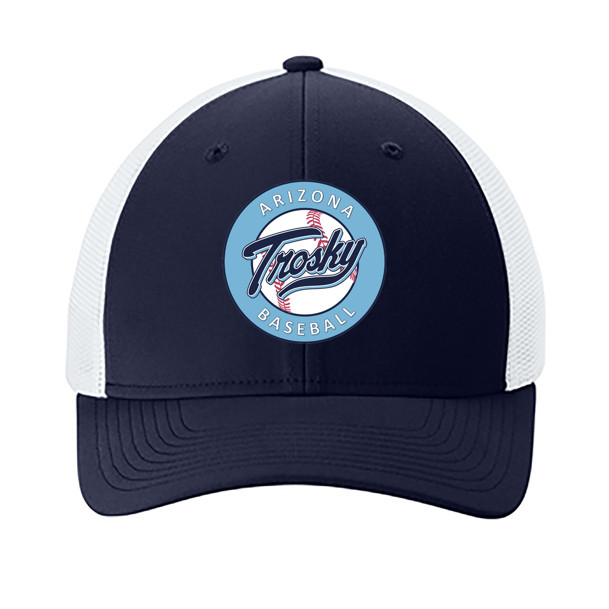Trosky Baseball Stretch-Tek Mesh Back Cap