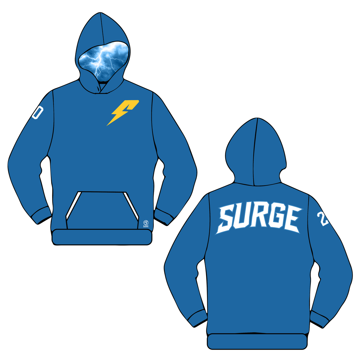 SURGE Mens Lacrosse Sublimated Hoodie