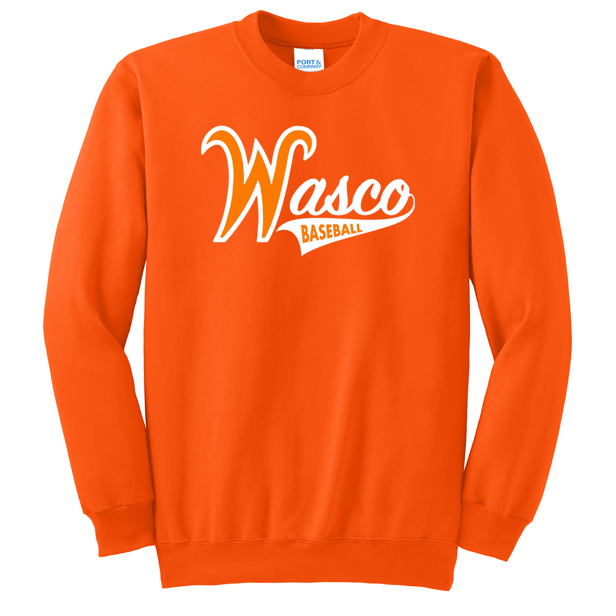 Wasco Union HS Baseball Crew Neck Sweater