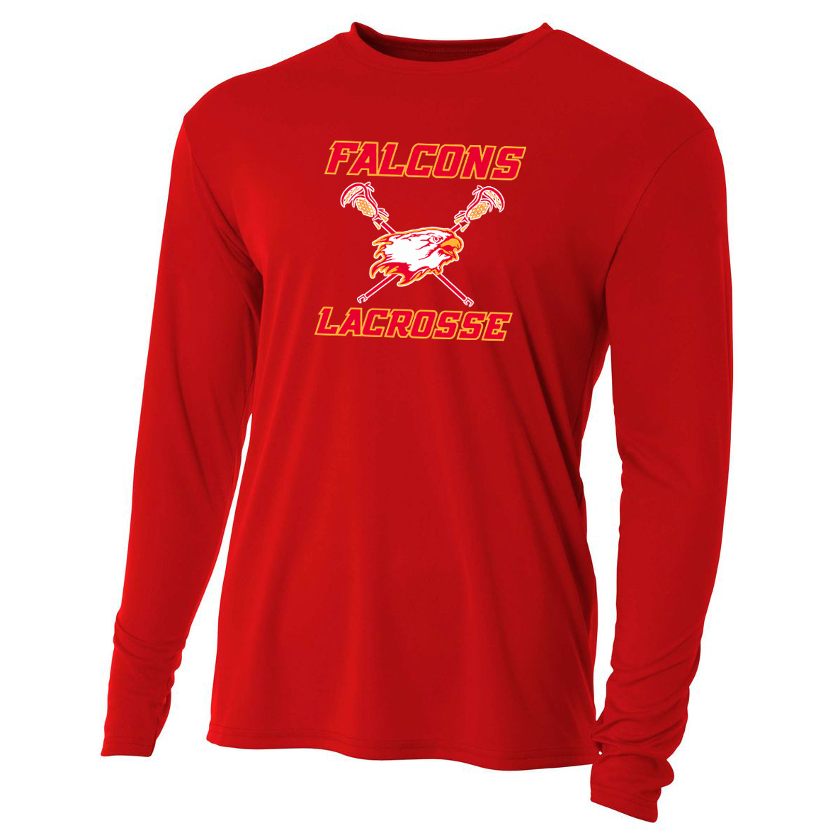 Falcons Lacrosse Club Cooling Performance Long Sleeve Crew