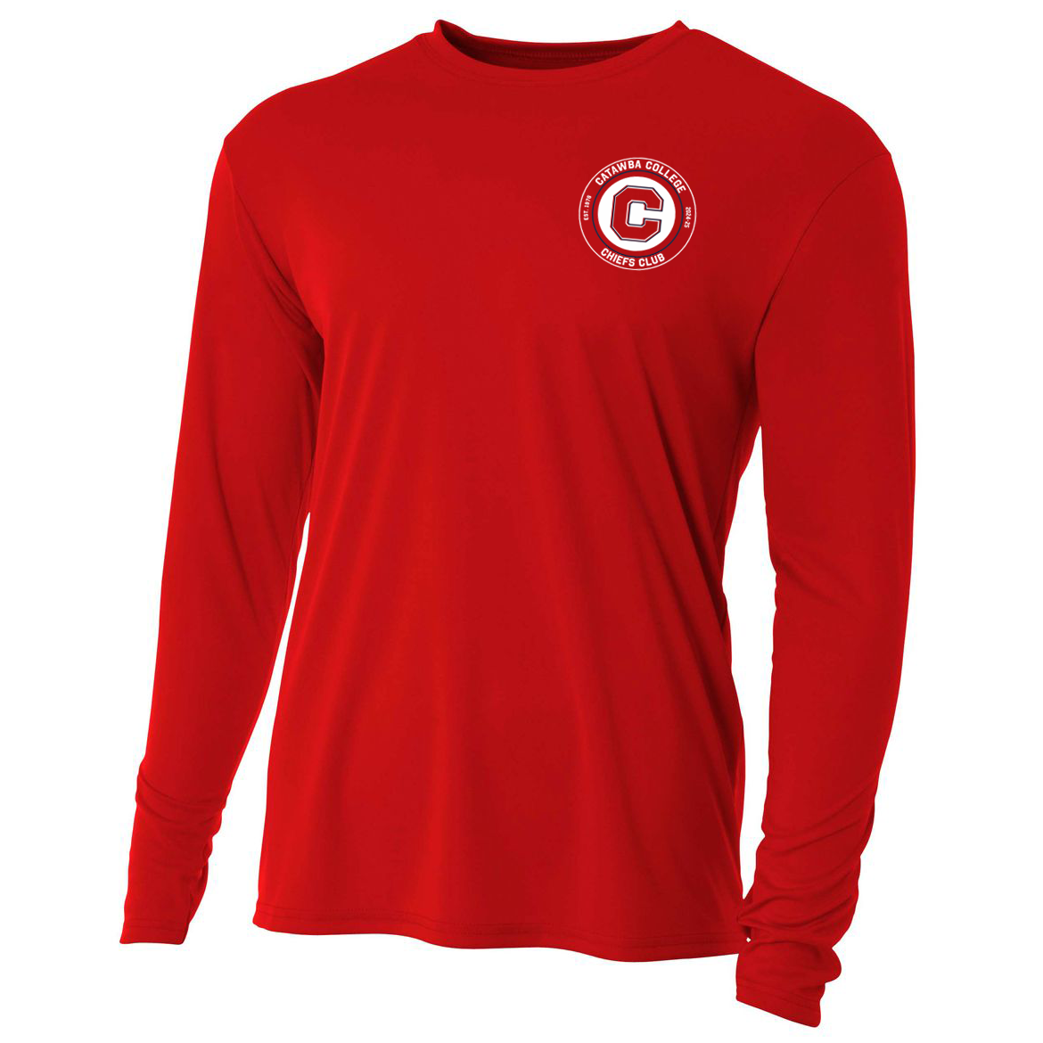 Catawba College Chiefs Club Cooling Performance Long Sleeve Crew