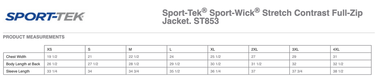 St. James Pickleball Association Men's Sport-Wick® Stretch Contrast Full-Zip Jacket