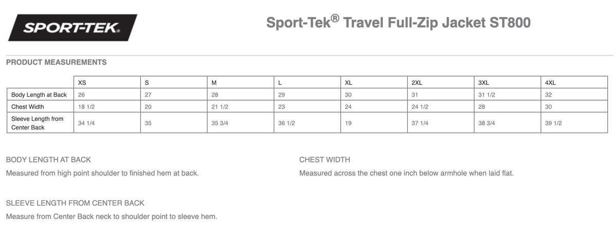 256 Elite Sport-Tek® Travel Full-Zip Jacket