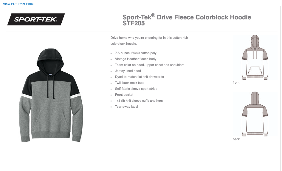 Trosky Baseball Fleece Colorblock Sweatshirt