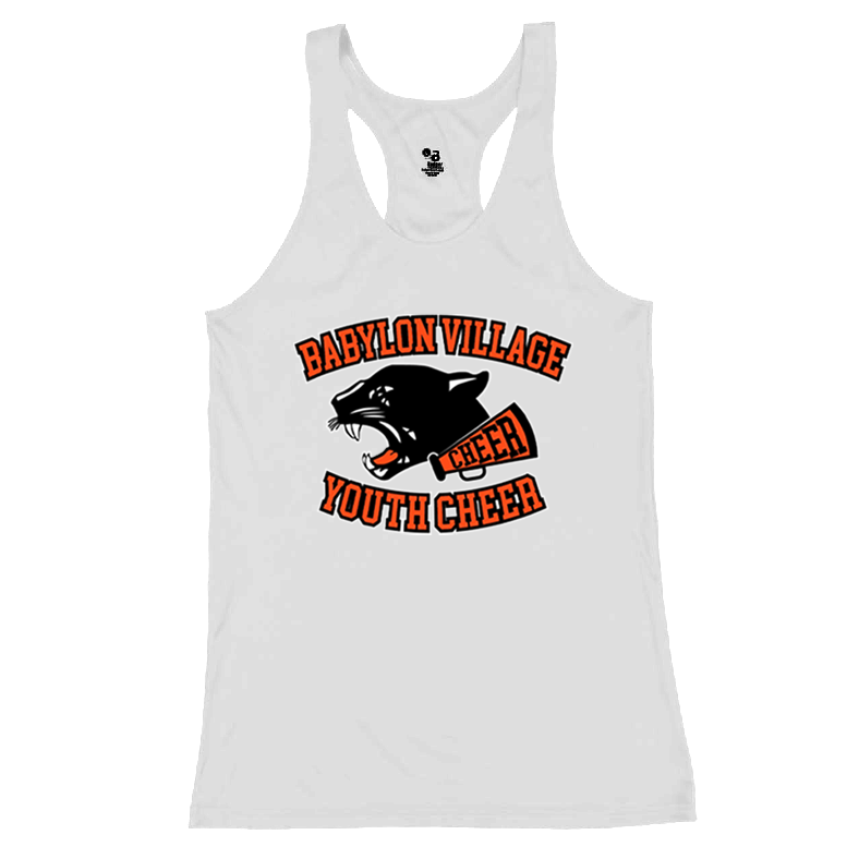 Babylon Village Cheer B-Core Ladies Racerback Tank