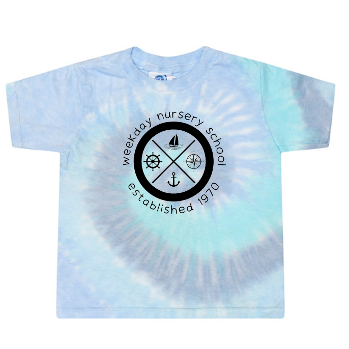 Weekday Nursery School Toddler Tie-Dyed T-Shirt