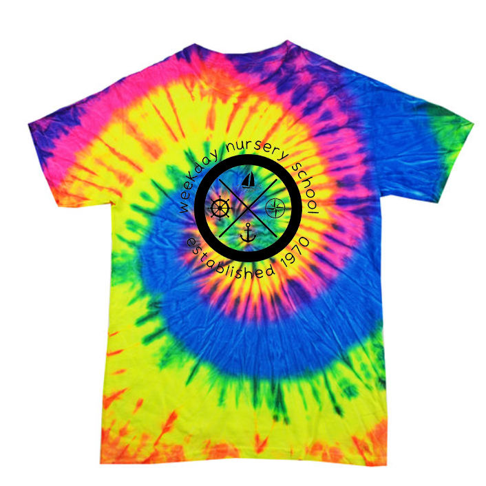 Weekday Nursery School Toddler Tie-Dyed T-Shirt