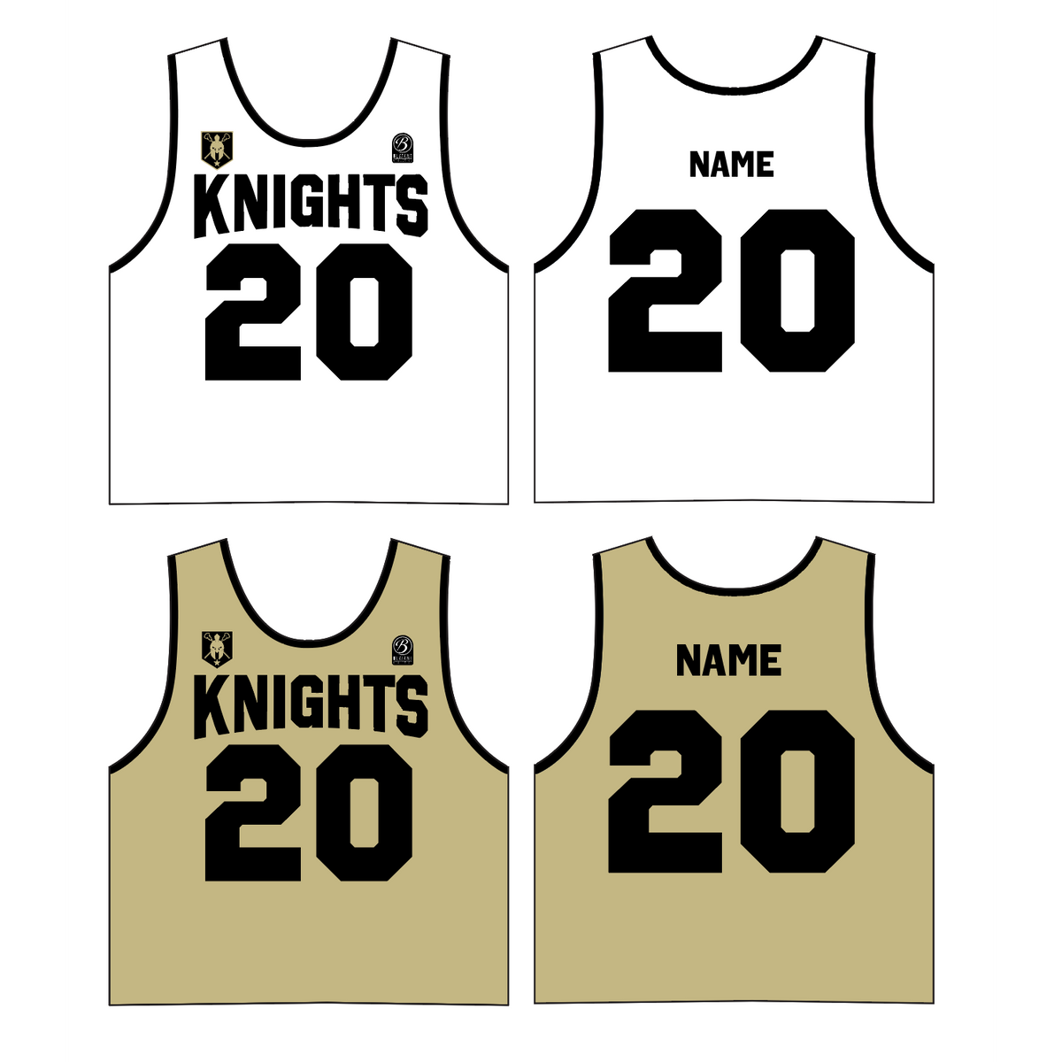 Norman Lacrosse Premium Boy's Reversible - Alternate Game Pinnie