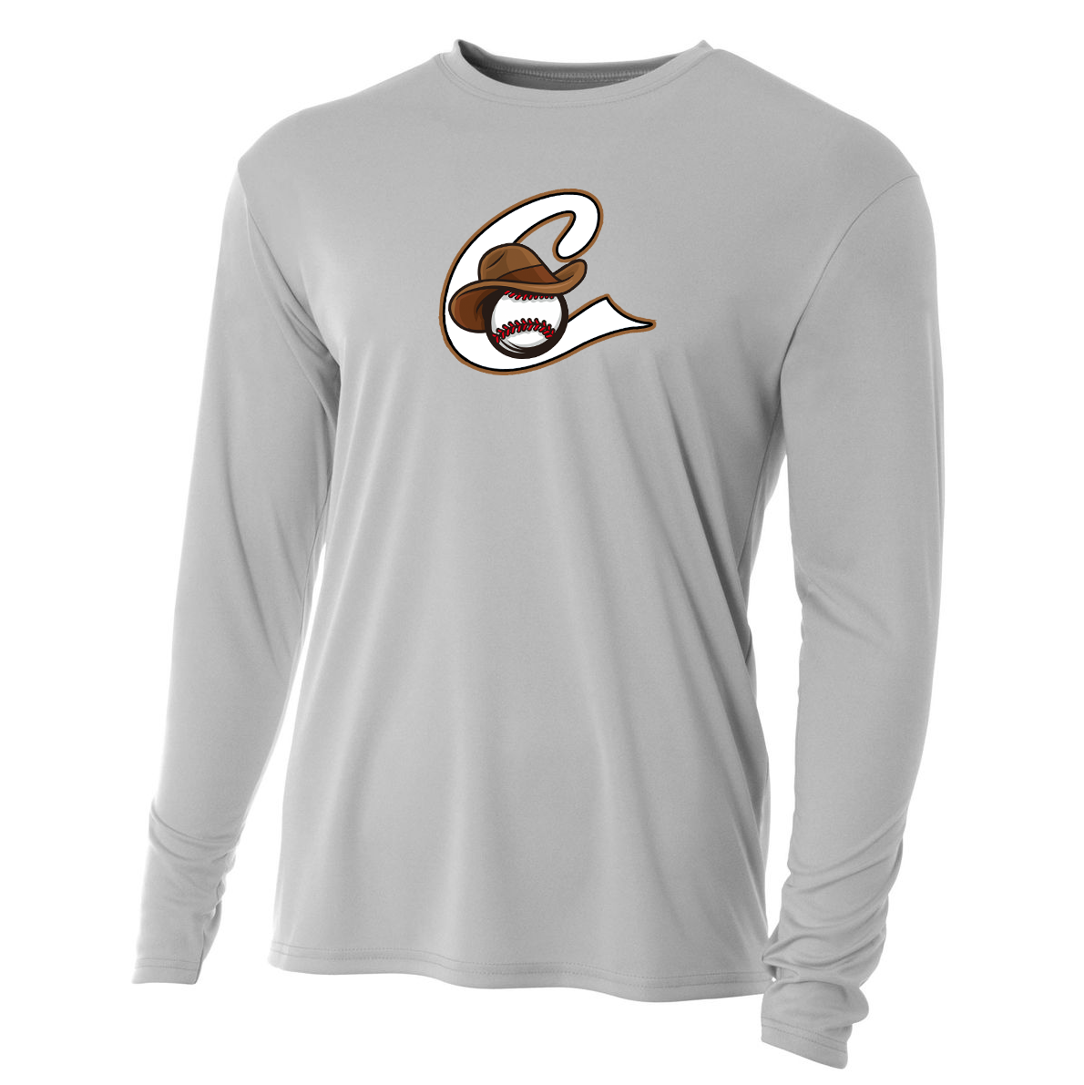 Caballeros Baseball Cooling Performance Long Sleeve Crew