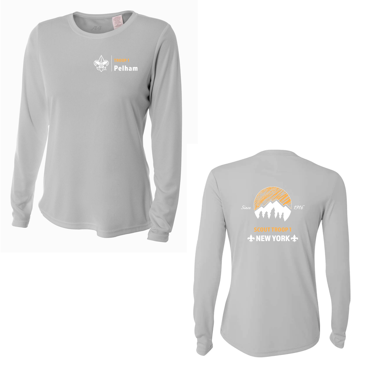 Pelham Troop 1 Women's Long Sleeve Performance Crew