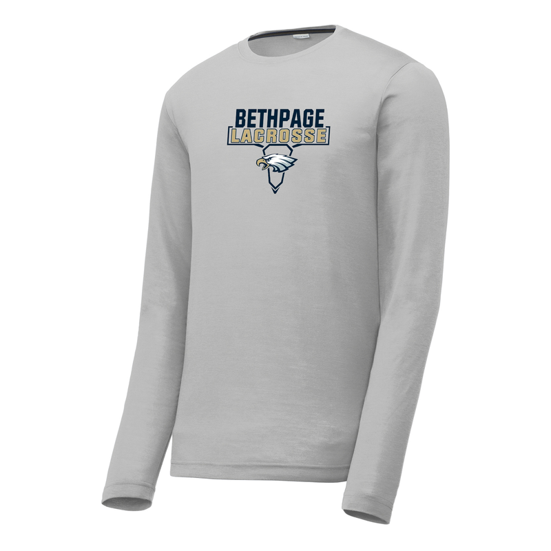 Bethpage Lacrosse Grey Long Sleeve CottonTouch Performance Shirt