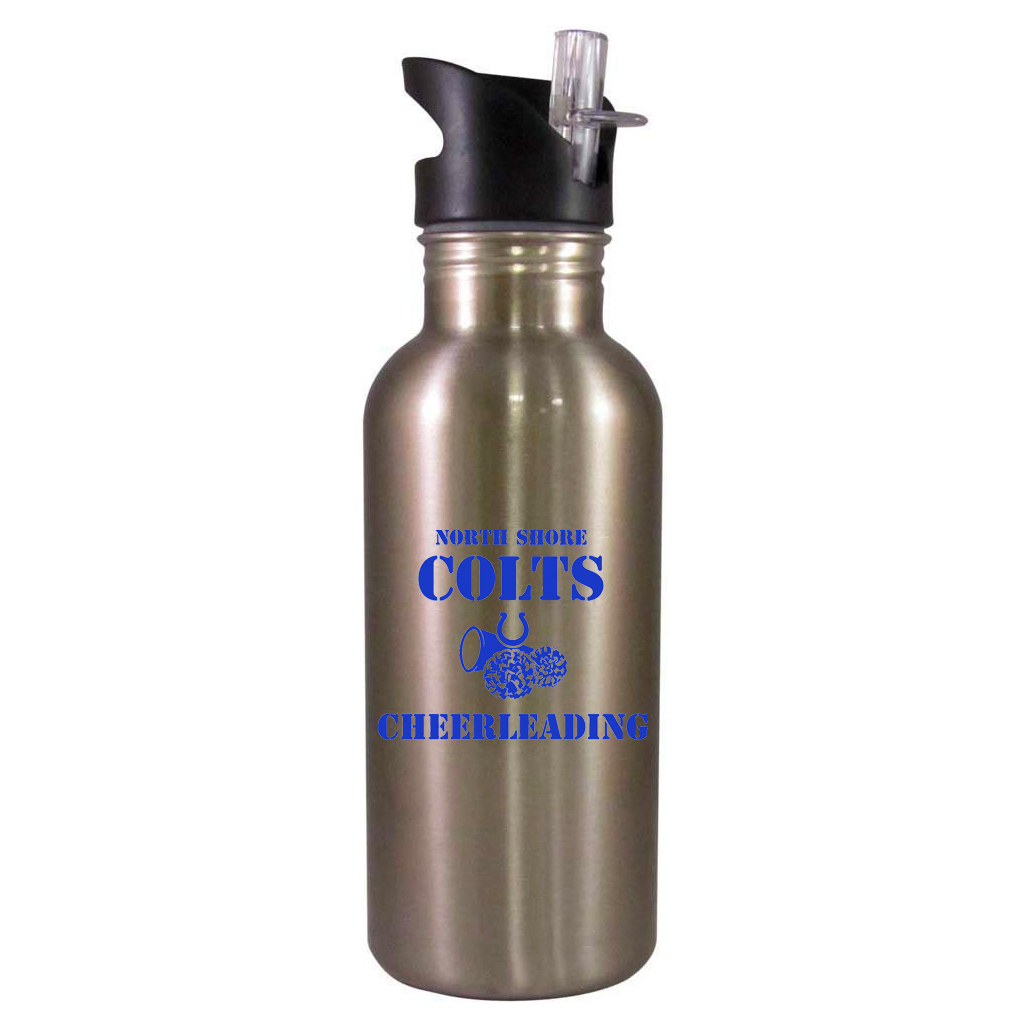 North Shore Colts Football & Cheer Team Water Bottle