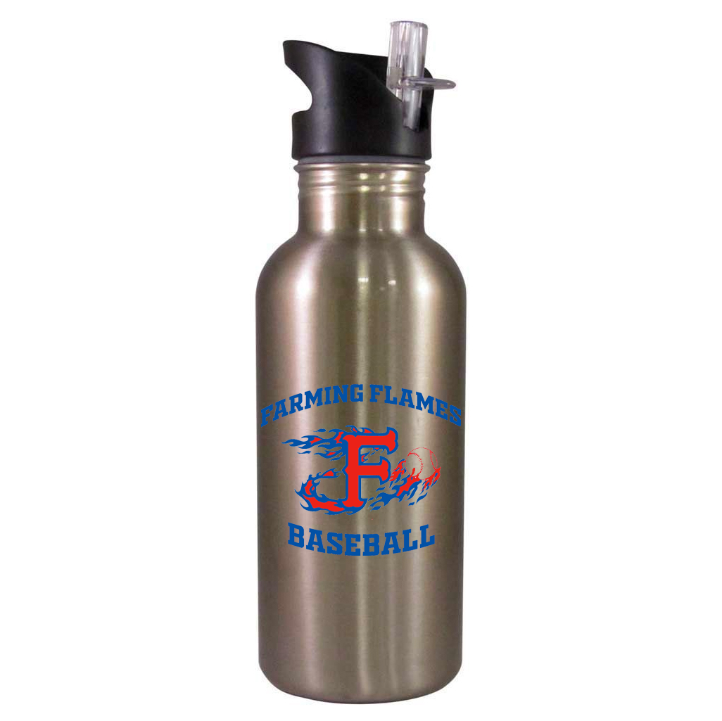 Farming Flames Baseball Club Team Water Bottle