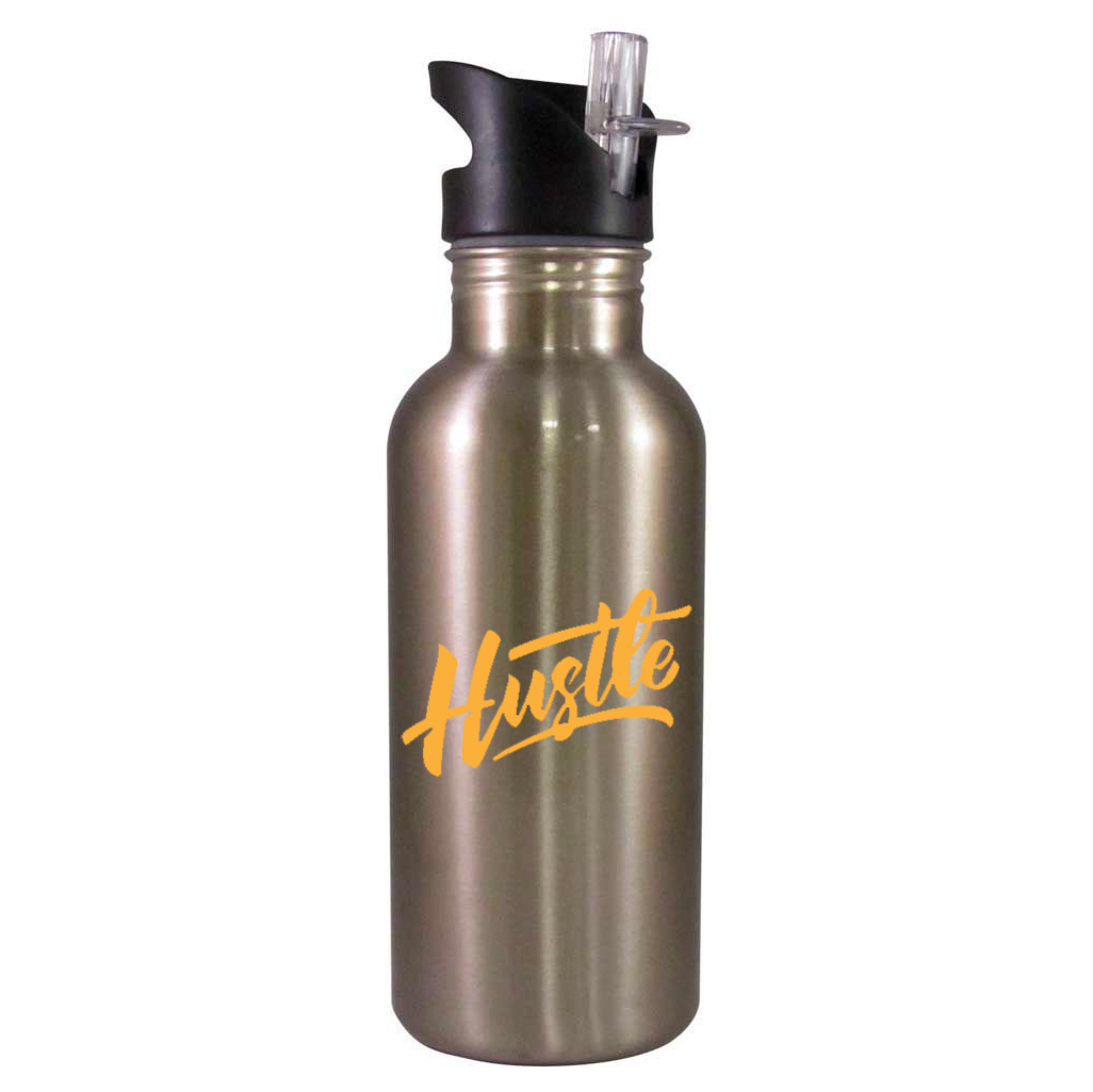 Hustle Basketball Team Water Bottle