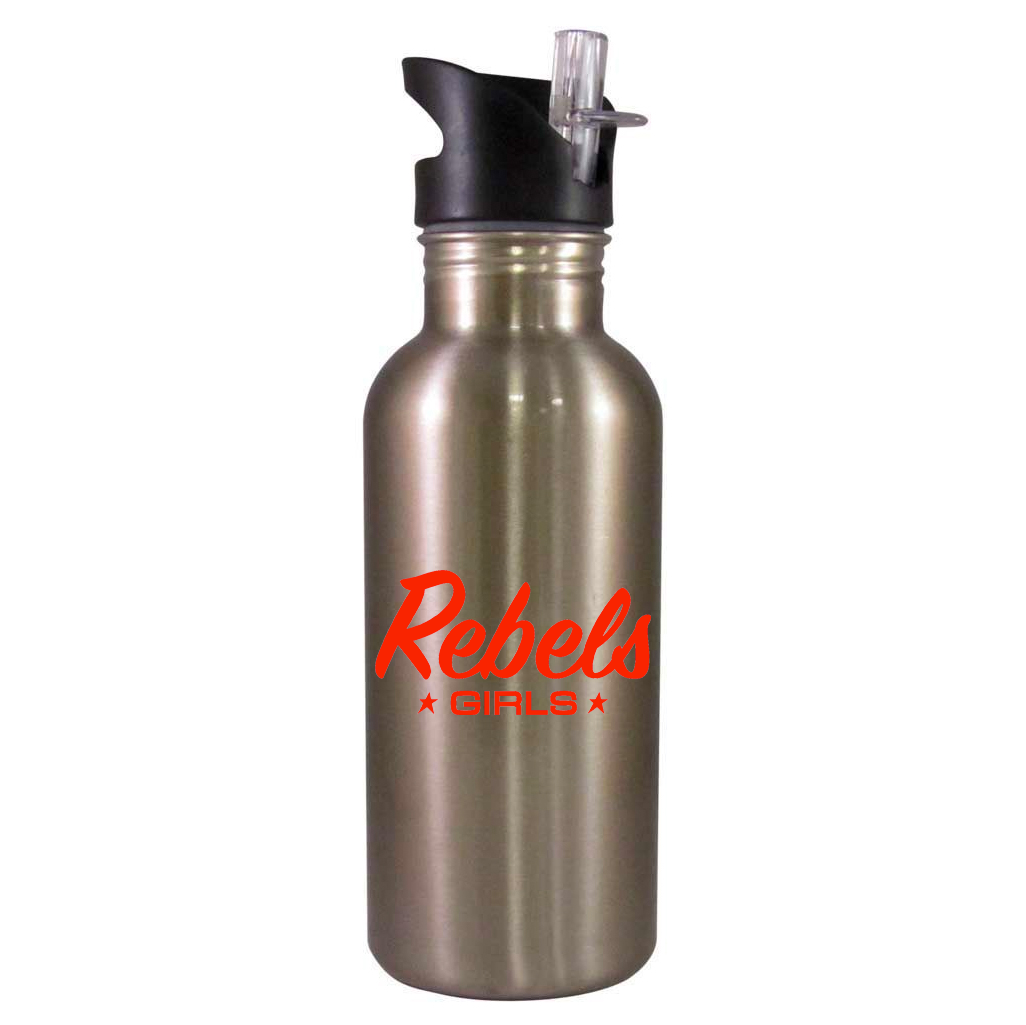 Rebels Girls Lacrosse Team Water Bottle