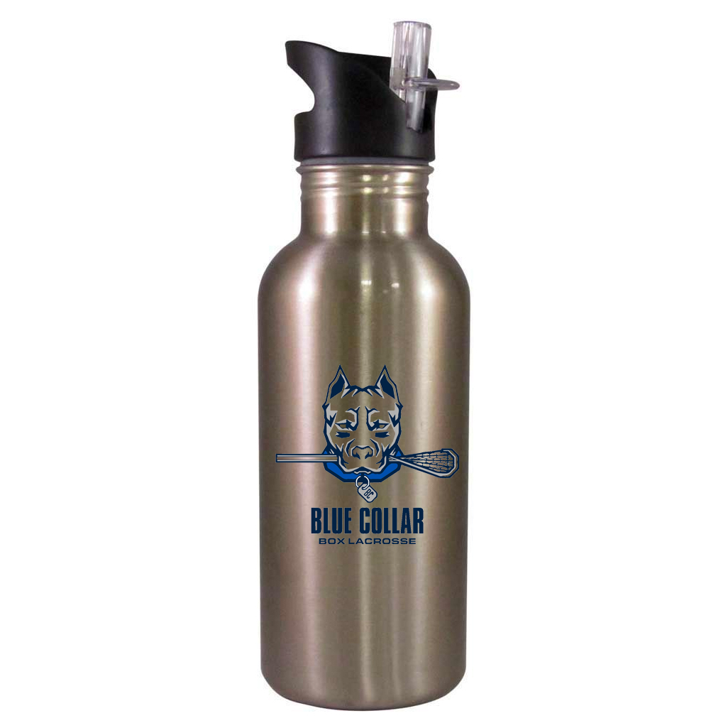 Blue Collar Box Lacrosse Team Water Bottle