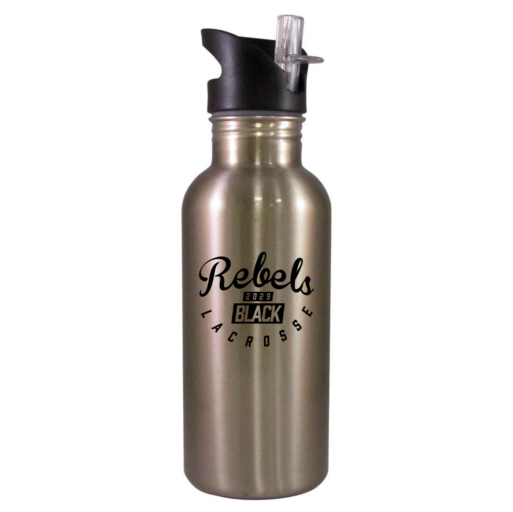 Rebels 2029 Black Team Water Bottle