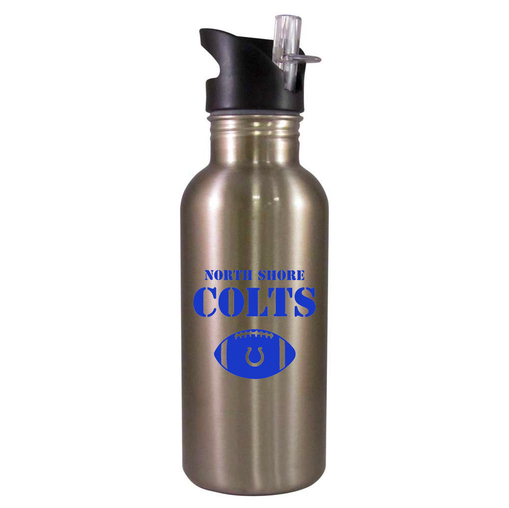 North Shore Colts Football & Cheer Team Water Bottle