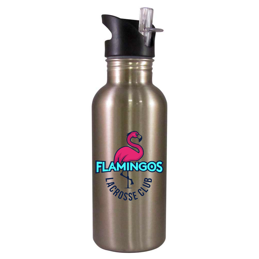 Flamingos Lacrosse Club Team Water Bottle