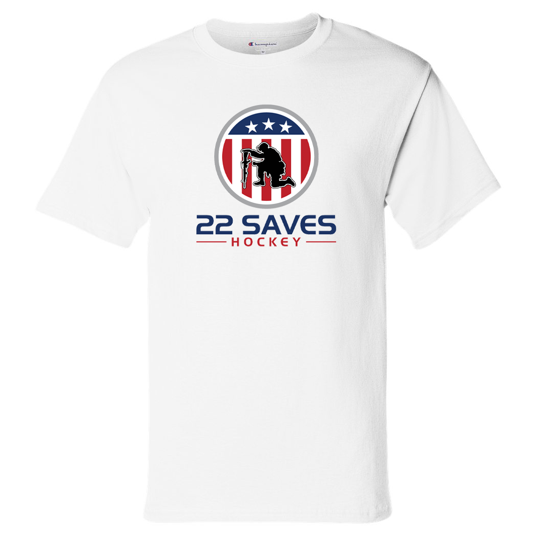 22 Saves Hockey Champion Short Sleeve T-Shirt