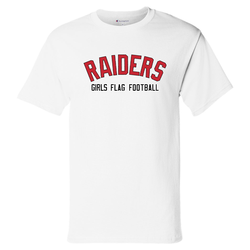 PM Raiders Flag Football Champion Short Sleeve T- Shirt