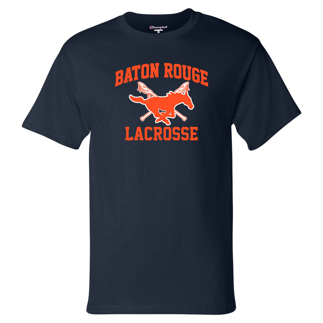 Baton Rouge Mustangs Lacrosse Champion Short Sleeve T- Shirt
