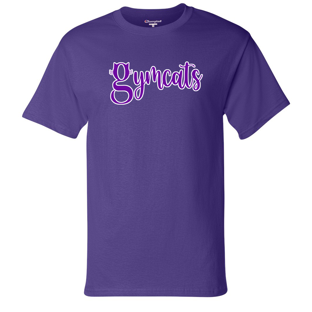 Gymcats Gymnastics Champion Short Sleeve T- Shirt