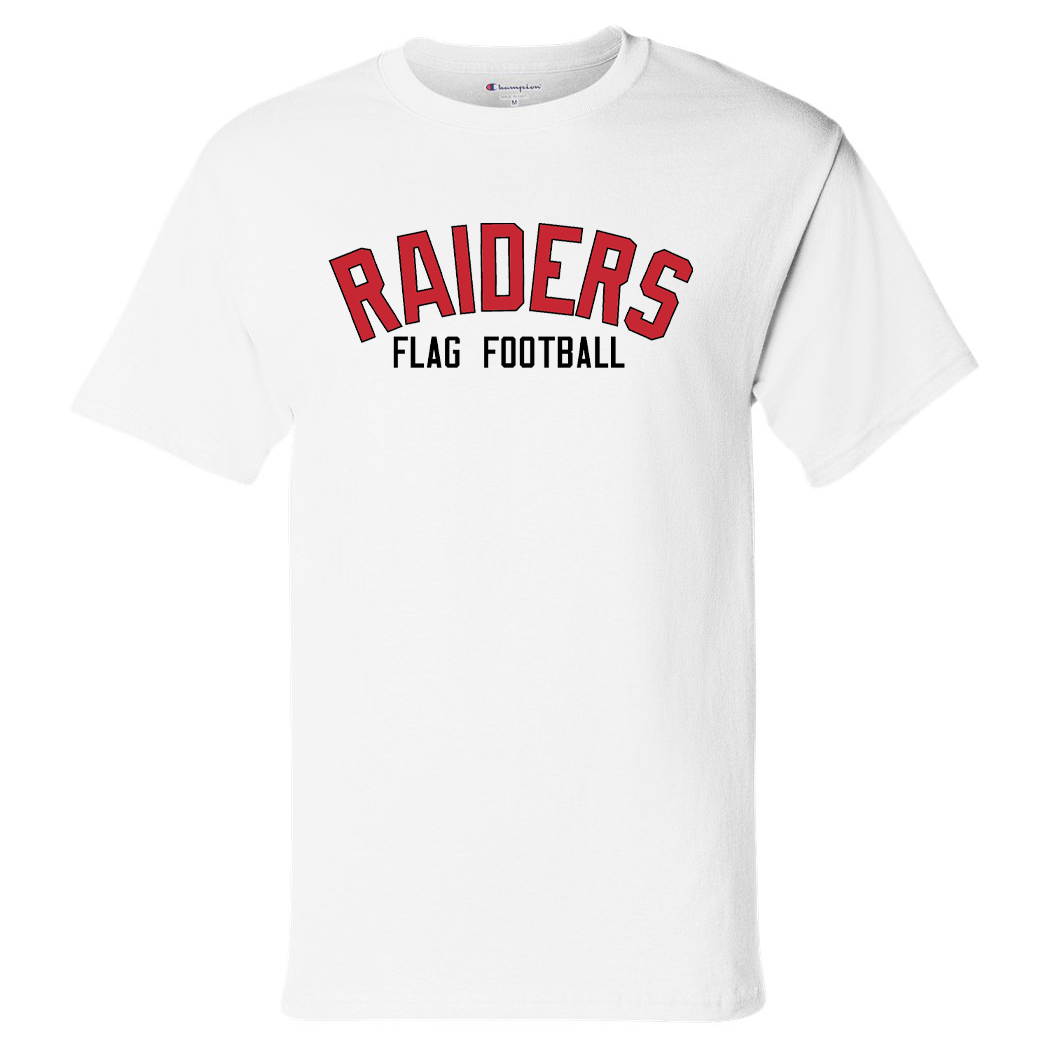 PM Raiders Flag Football Champion Short Sleeve T- Shirt