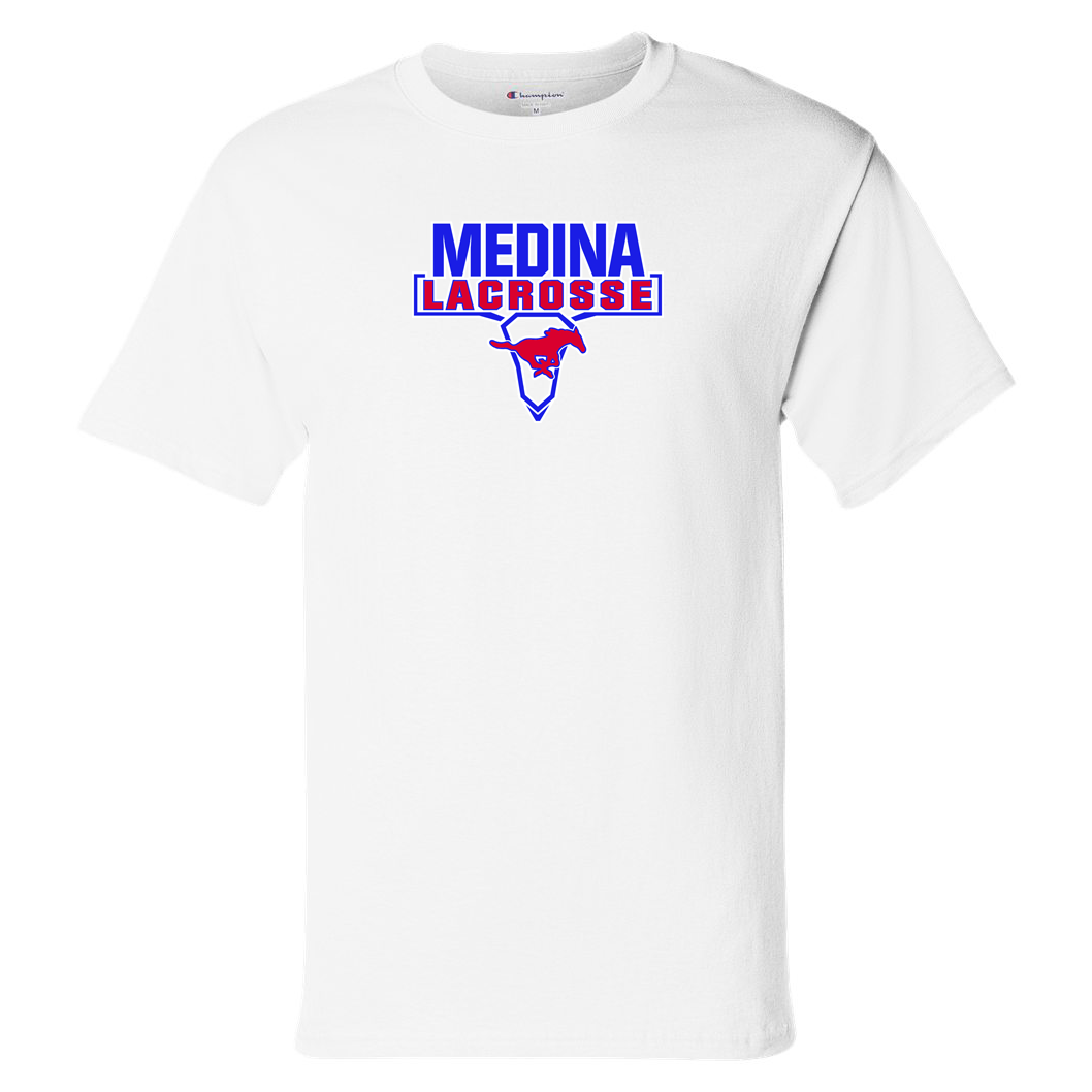 Medina Mustangs Lacrosse Champion Short Sleeve T- Shirt