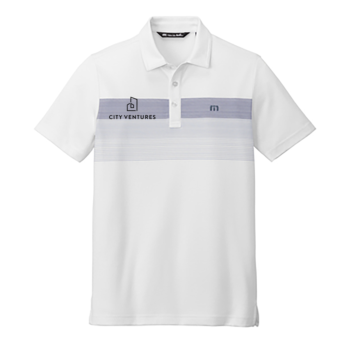 City Ventures TravisMathew Coastal Chest Stripe Polo