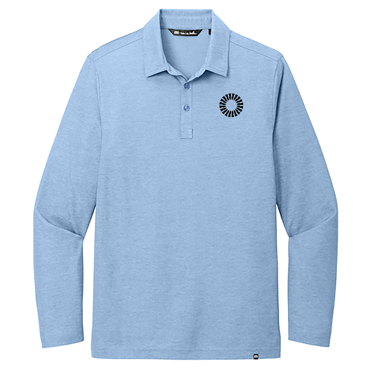 Okta TravisMathew Oceanside Heather Long Sleeve Polo