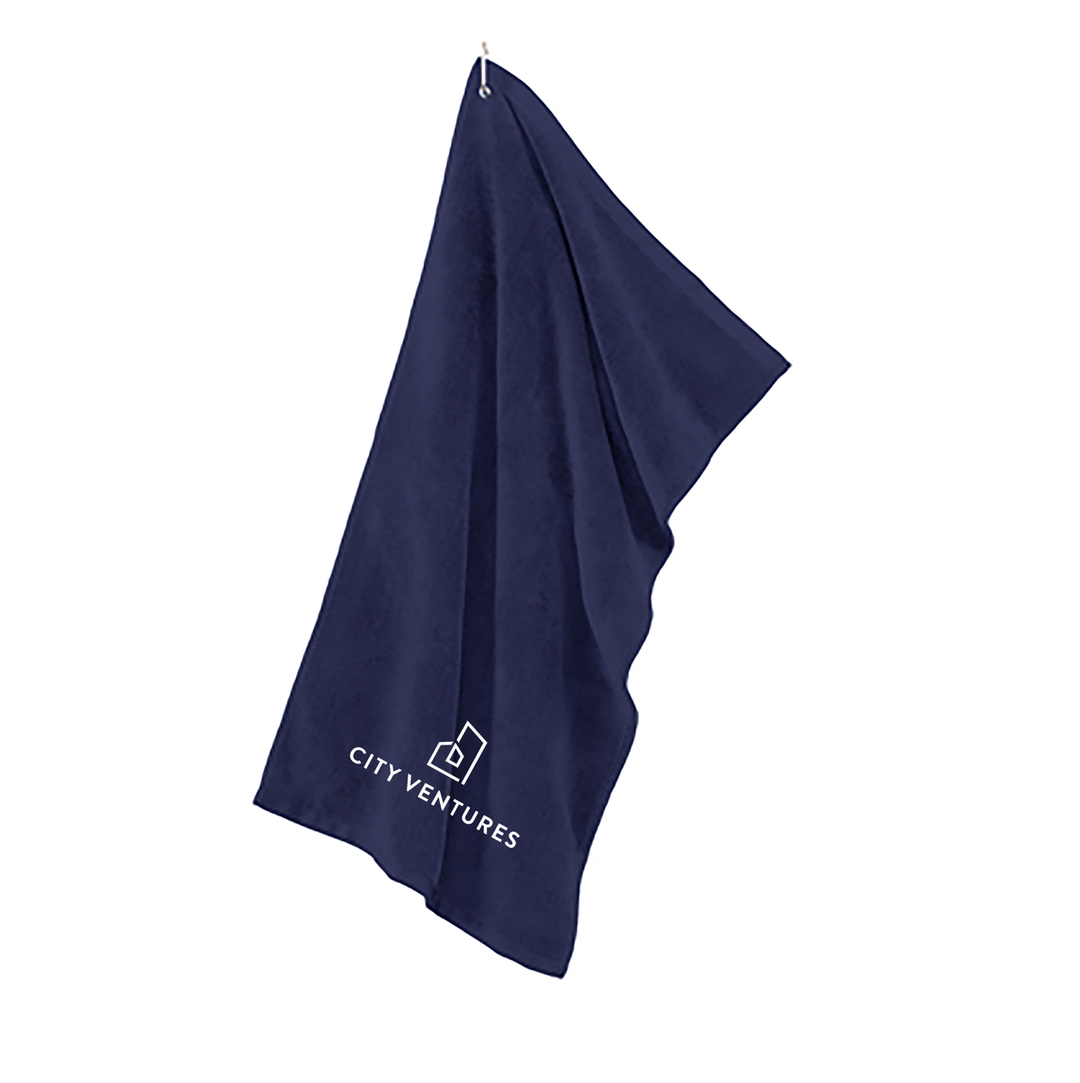 City Ventures Grommeted Microfiber Golf Towel