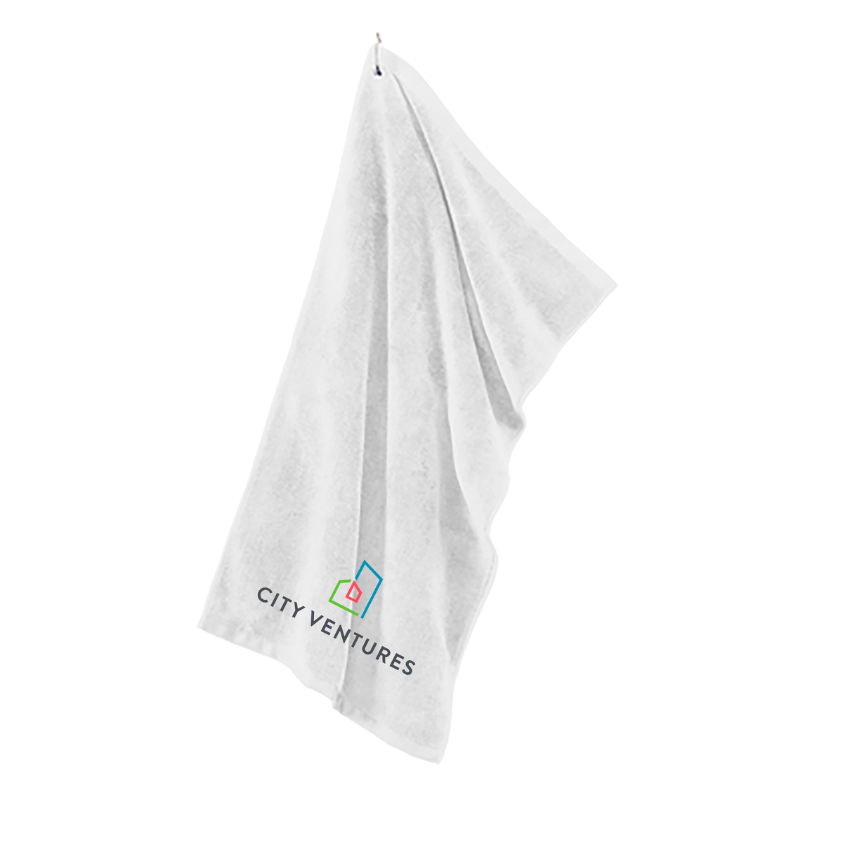 City Ventures Grommeted Microfiber Golf Towel