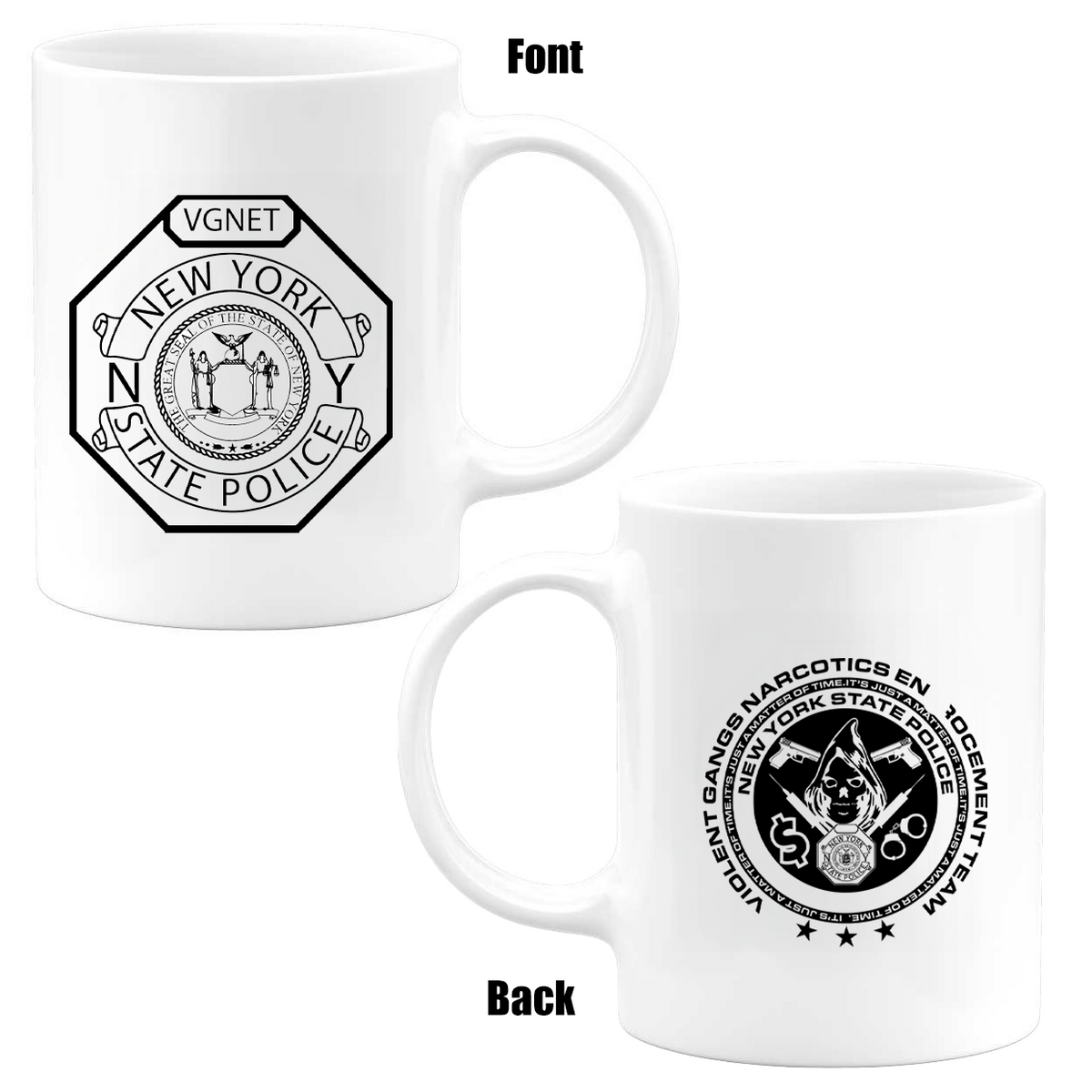 NY Narcotics Enforcement Team Mug- Double Sided